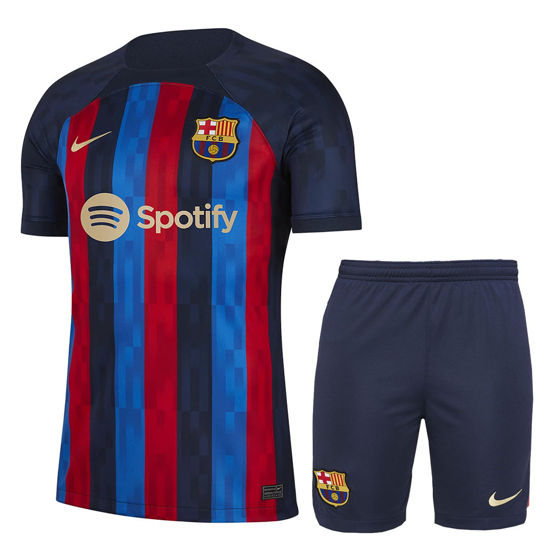 Barcelona Home Soccer Jersey Kit(Jersey+Shorts) 2022/23 - soccerdeal