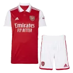 Kid's Adidas Arsenal Home Soccer Jersey Kit(Jersey+Shorts) 2022/23 - soccerdealshop