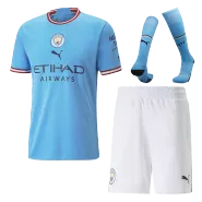 Puma Manchester City Home Soccer Jersey Kit(Jersey+Shorts+Socks) 2022/23 - soccerdealshop