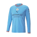 Puma Manchester City Home Long Sleeve Soccer Jersey 2022/23 - soccerdealshop