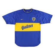Retro 2000/01 Boca Juniors Home Soccer Jersey - soccerdeal
