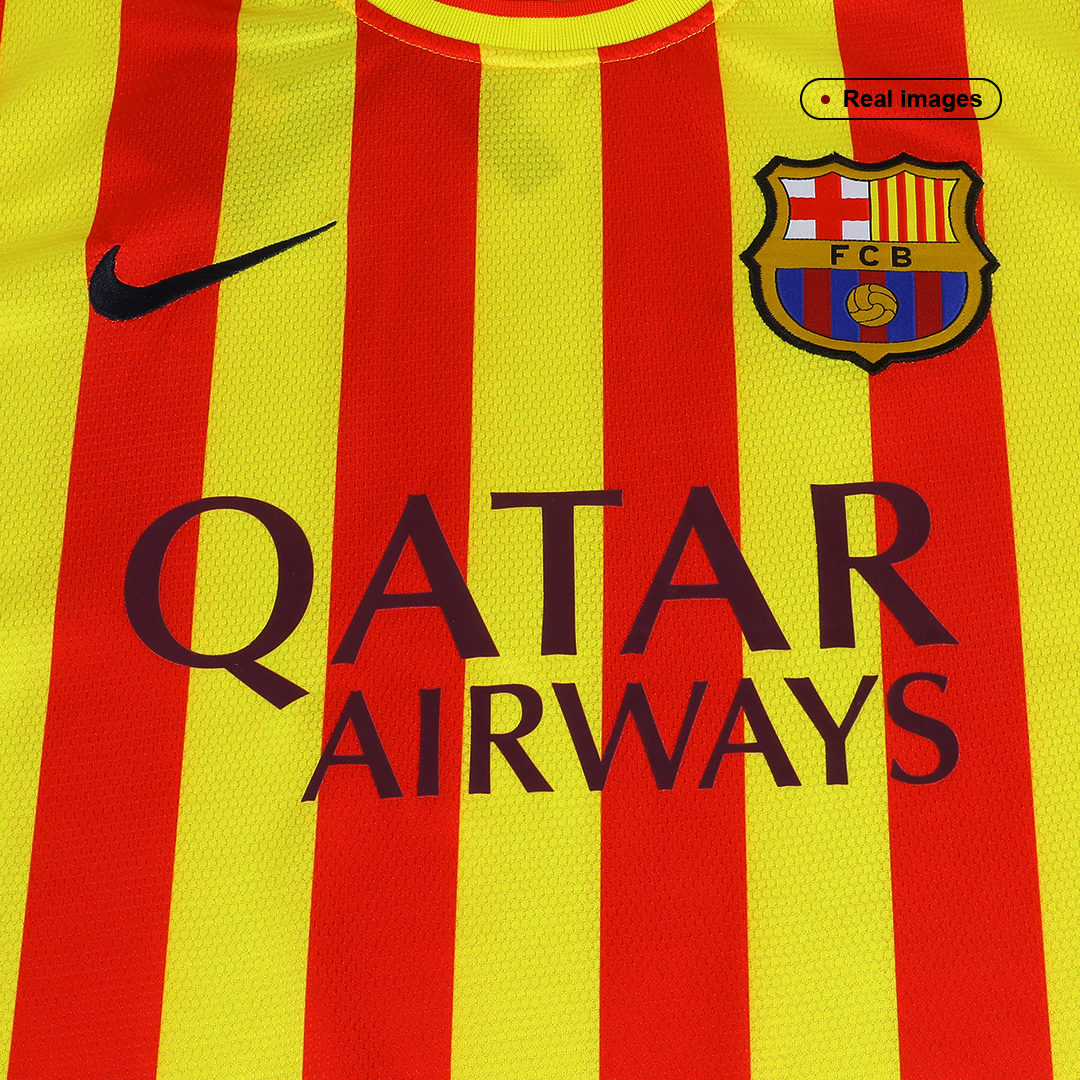 Retro 2013/14 Barcelona Away Soccer Jersey - soccerdeal