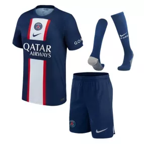 PSG Home Soccer Jersey Kit(Jersey+Shorts+Socks) 2022/23 - soccerdeal