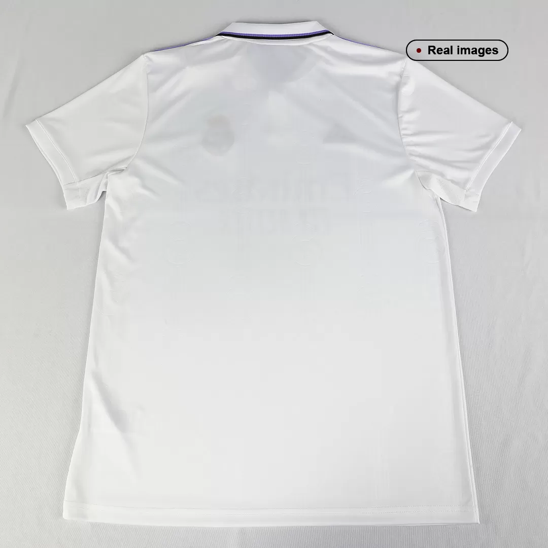 Adidas Men's Real Madrid Replica Home 22/23 Jersey- White/Purple/Black-  (060523) - ohp soccer