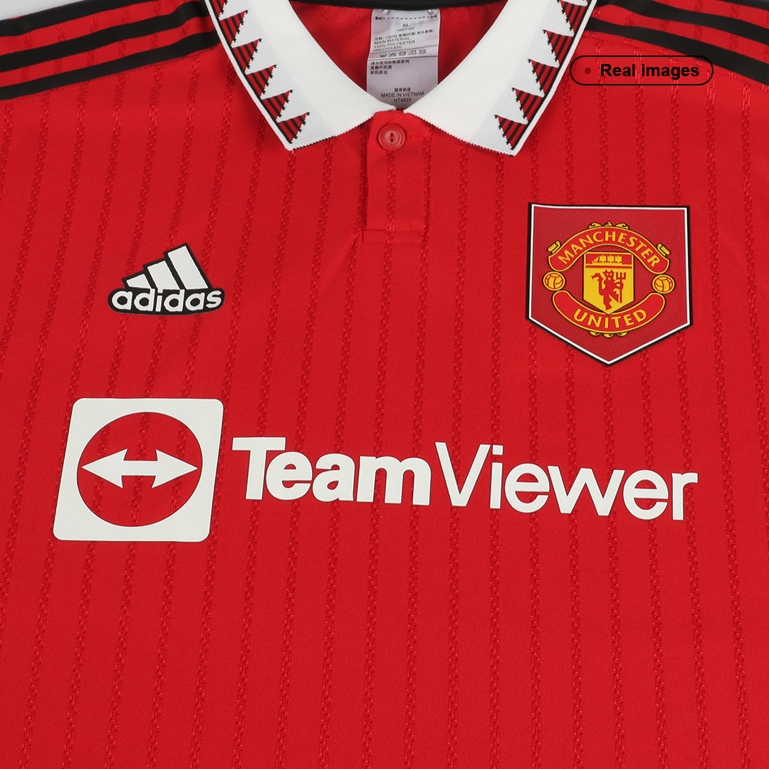 Authentic Manchester United Home Soccer Jersey 2022/23 - soccerdeal