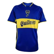 Retro 2001/02 Boca Juniors Home Soccer Jersey - soccerdeal