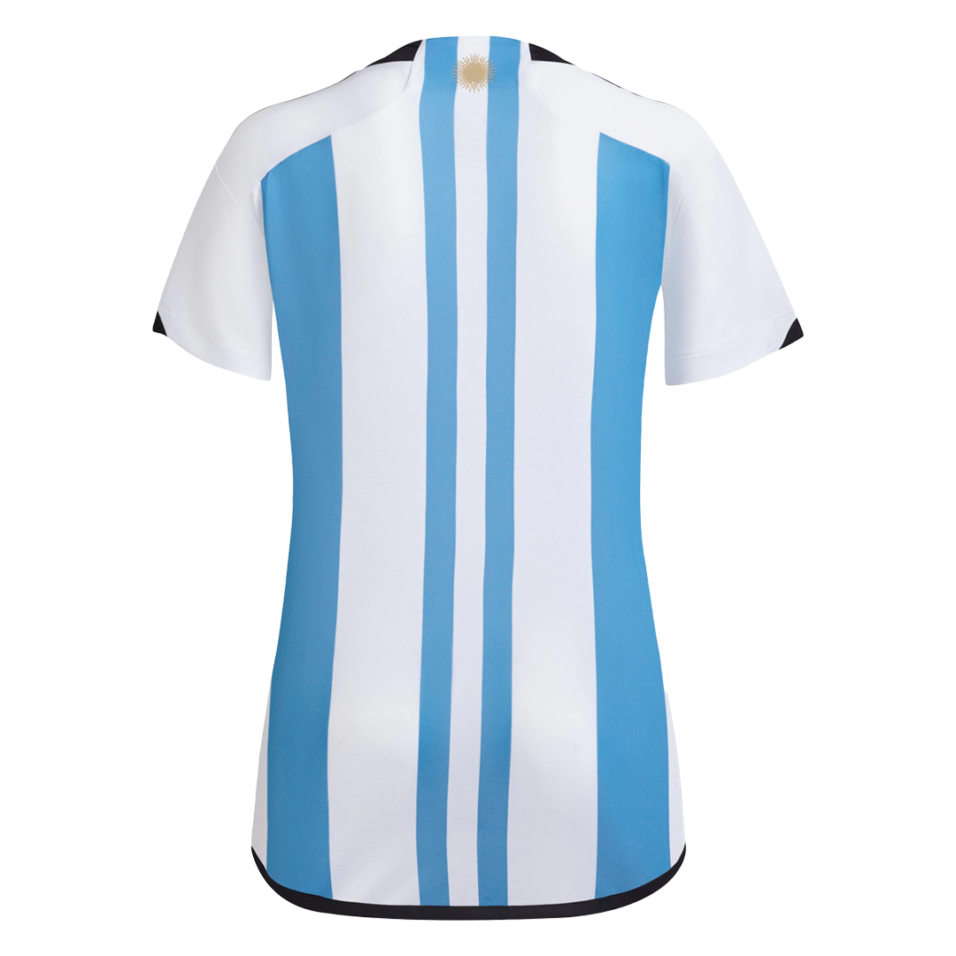 Women's MESSI #10 Argentina Home Soccer Jersey 2022