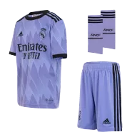 Kid's Adidas Real Madrid Away Soccer Jersey Kit(Jersey+Shorts+Socks) 2022/23 - soccerdealshop