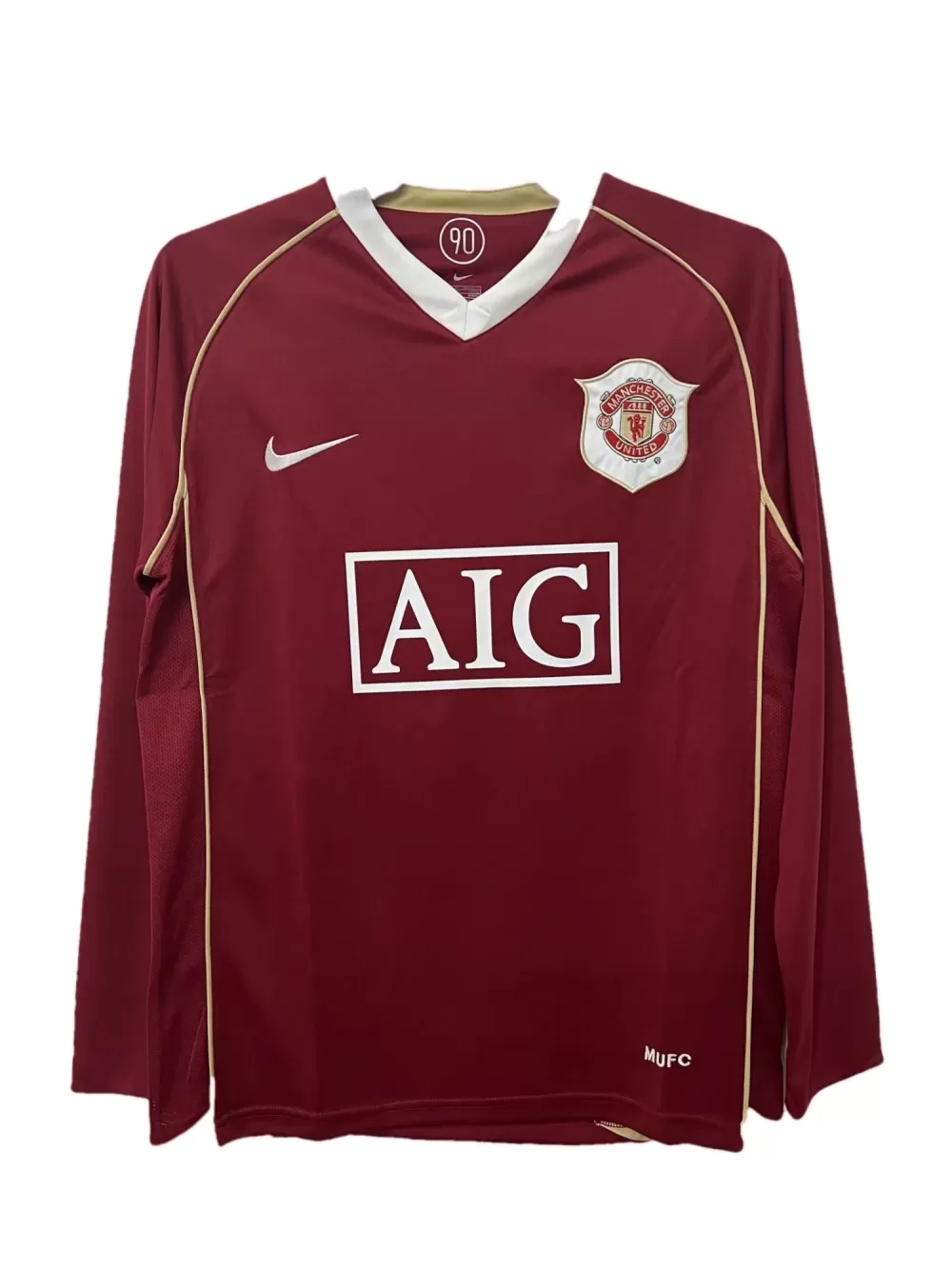 Manchester United 2006/07 Retro Long Sleeve Home Jersey