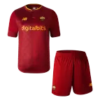 NewBalance Roma Home Soccer Jersey Kit(Jersey+Shorts) 2022/23 - soccerdealshop