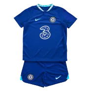 Kid's Nike Chelsea Home Soccer Jersey Kit(Jersey+Shorts) 2022/23 - soccerdealshop