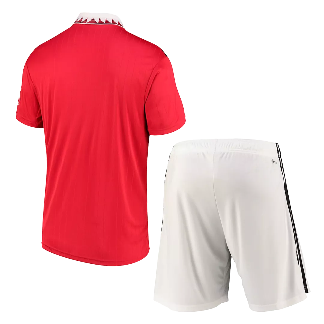 Adidas Manchester United Home Soccer Jersey Kit(Jersey+Shorts) 2022/23 - soccerdealshop
