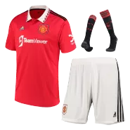 Adidas Manchester United Home Soccer Jersey Kit(Jersey+Shorts+Socks) 2022/23 - soccerdealshop