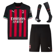 Puma AC Milan Home Soccer Jersey Kit(Jersey+Shorts+Socks) 2022/23 - soccerdealshop