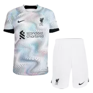 Kid's Nike Liverpool Away Soccer Jersey Kit(Jersey+Shorts) 2022/23 - soccerdealshop