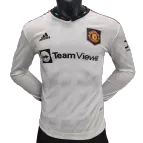 Authentic Adidas Manchester United Away Long Sleeve Soccer Jersey 2022/23 - soccerdealshop