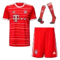 Kid's Adidas Bayern Munich Home Soccer Jersey Kit(Jersey+Shorts+Socks) 2022/23 - soccerdealshop