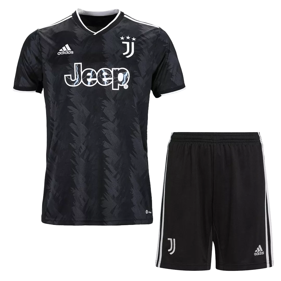 Adidas Juventus Away Soccer Jersey Kit(Jersey+Shorts) 2022/23