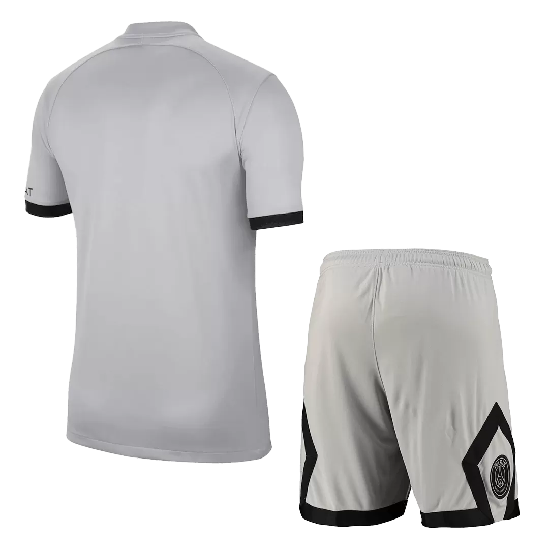 Kid's Jordan PSG Away Soccer Jersey Kit(Jersey+Shorts) 2022/23 - soccerdealshop