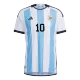 Authentic Messi #10 Argentina Home Soccer Jersey 2022 - soccerdeal