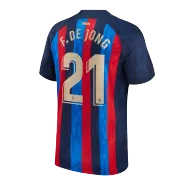 F. DE JONG #21 Barcelona Home Soccer Jersey 2022/23 - soccerdeal