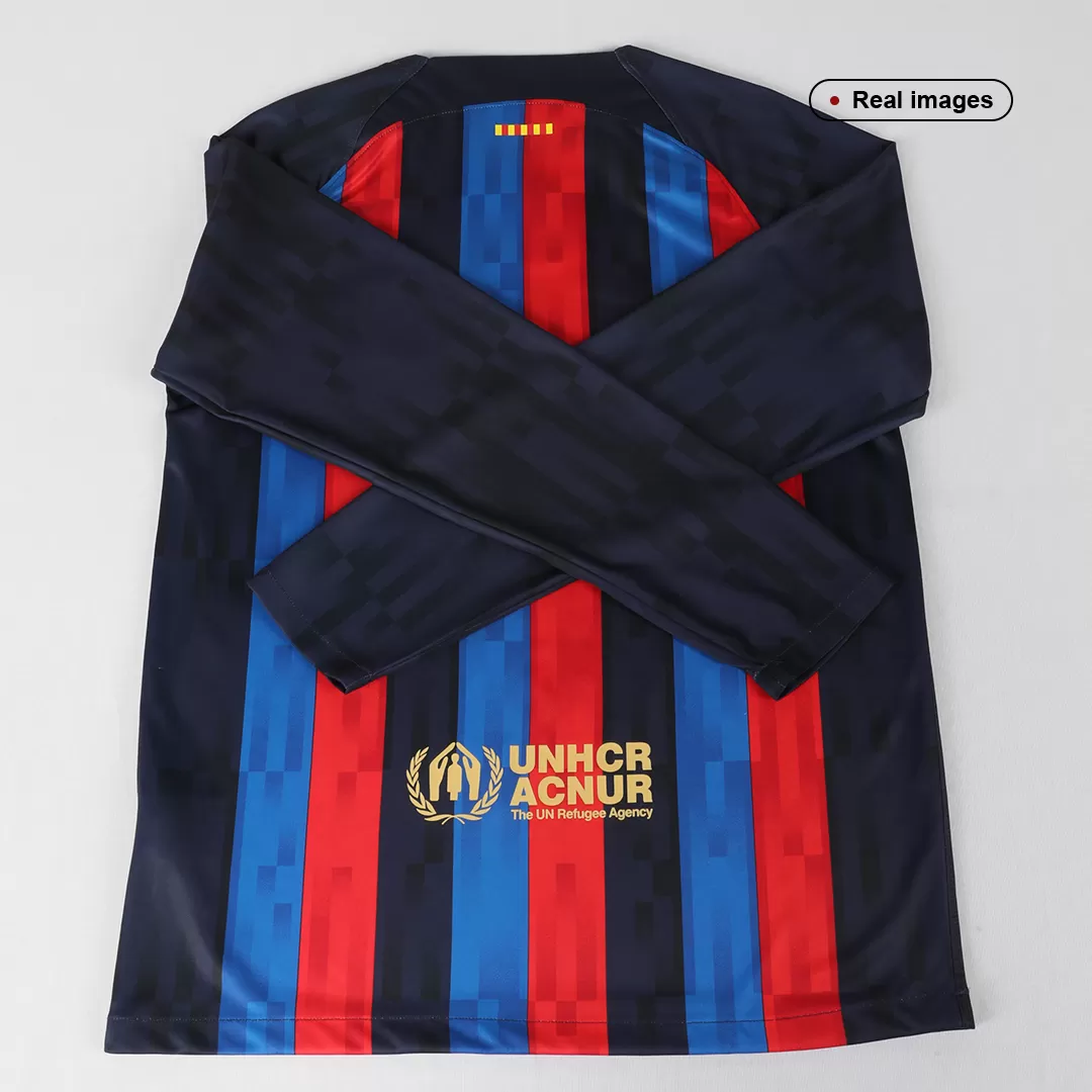 FC Barcelona 11/12 Home Long Sleeve Jersey by Nike - SoccerArmor 