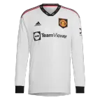 Manchester United Away Long Sleeve Soccer Jersey 2022/23 - soccerdealshop