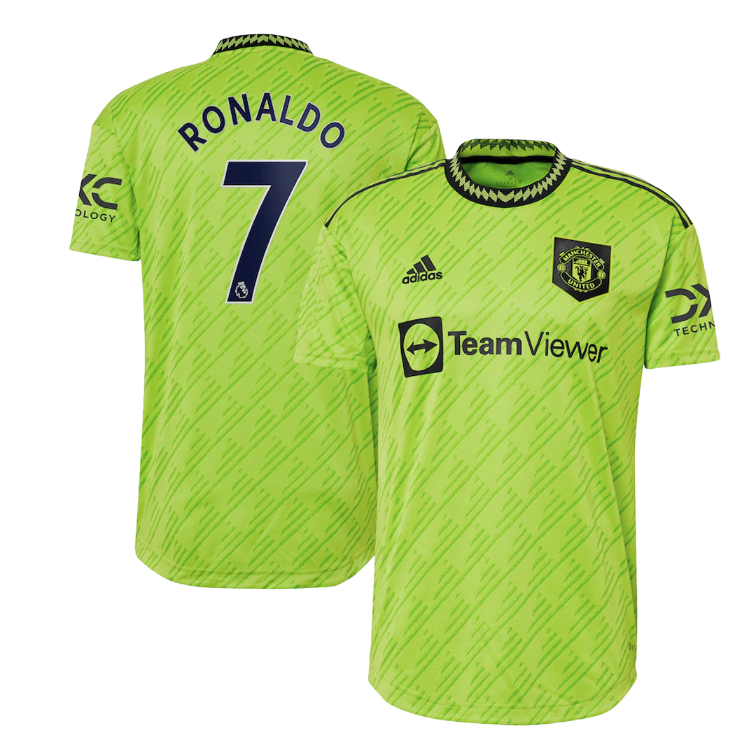 2021/22 Manchester United UCL Away Jersey #7 Ronaldo XL Adidas Soccer NEW