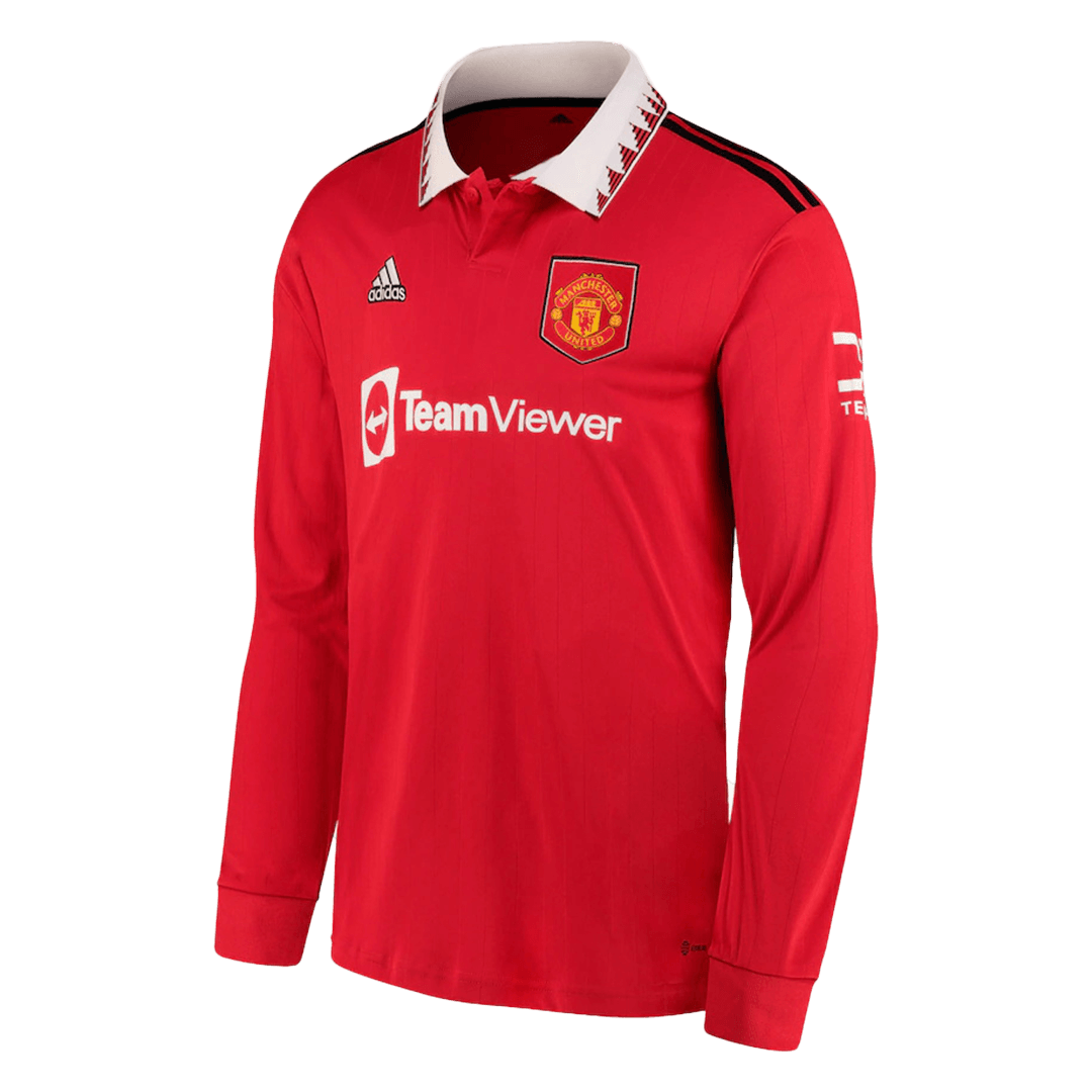 RASHFORD #10 Manchester United Home Long Sleeve Soccer Jersey 2022/23 - soccerdeal