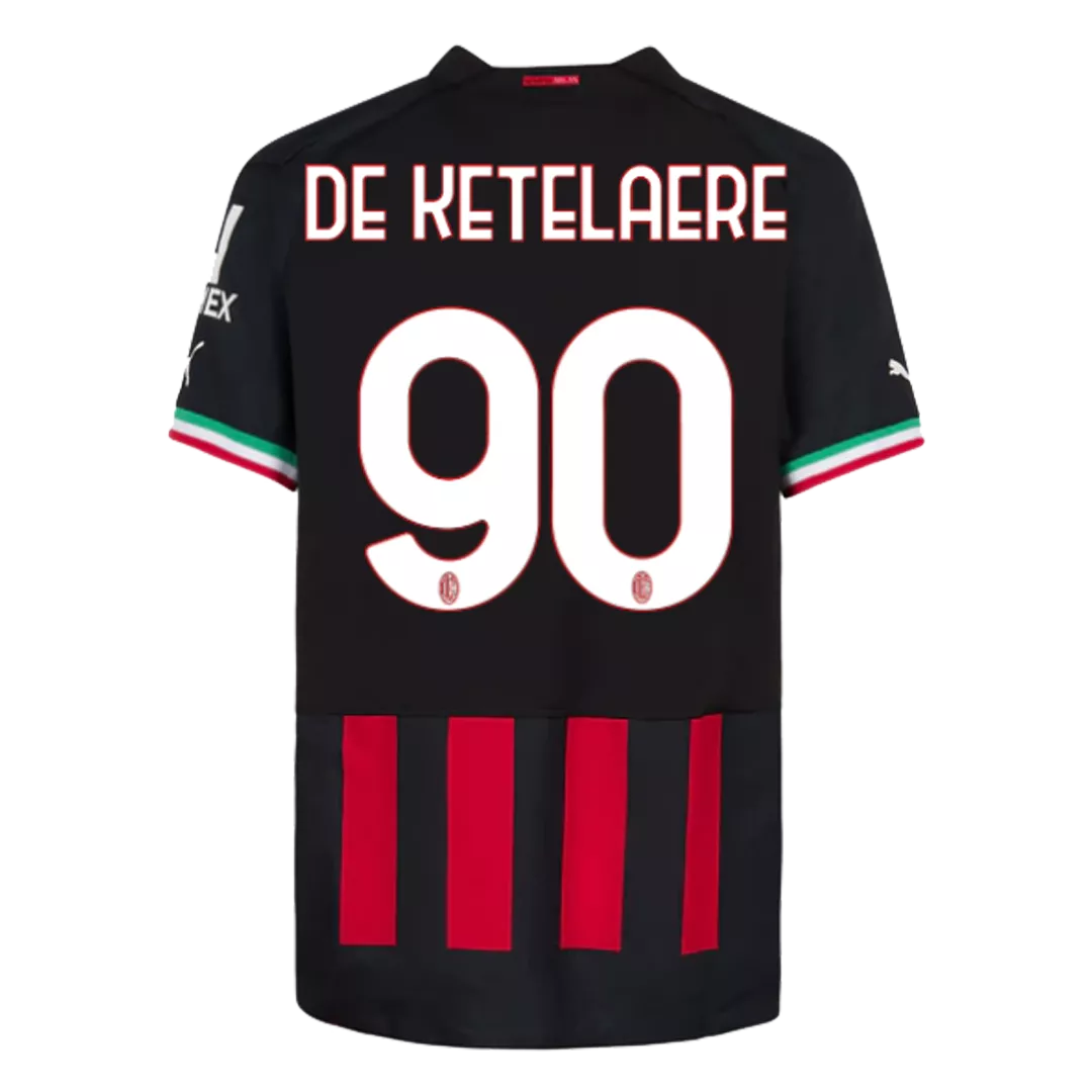 DE KETELAERE #90 AC Milan Home Soccer Jersey 2022/23