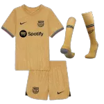Kid's Barcelona Away Soccer Jersey Kit(Jersey+Shorts+Socks) 2022/23 - soccerdealshop