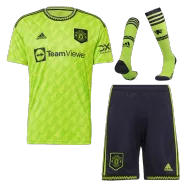 Manchester United Third Away Soccer Jersey Kit(Jersey+Shorts+Socks) 2022/23 - soccerdealshop