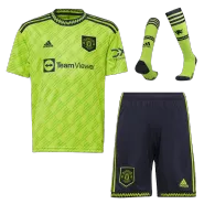 Kid's Manchester United Third Away Soccer Jersey Kit(Jersey+Shorts+Socks) 2022/23 - soccerdealshop
