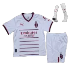 Kid's AC Milan Away Soccer Jersey Kit(Jersey+Shorts+Socks) 2022/23 - soccerdealshop