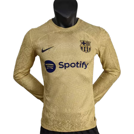 Authentic Barcelona Away Long Sleeve Soccer Jersey 2022/23 - soccerdeal