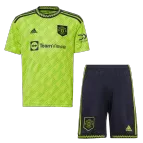 Kid's Manchester United Third Away Soccer Jersey Kit(Jersey+Shorts) 2022/23 - soccerdealshop
