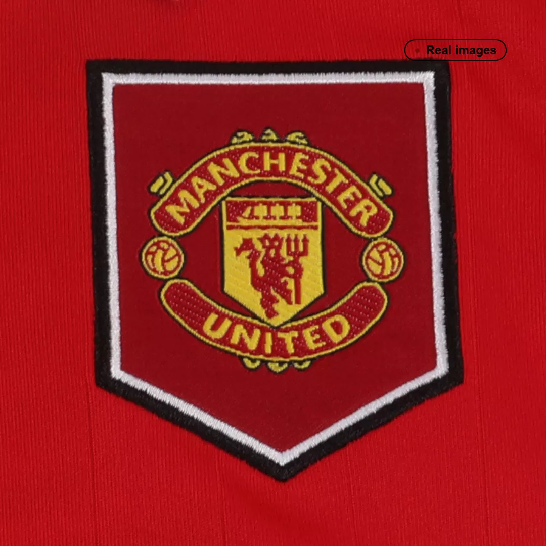 Kid's Adidas Manchester United Home Soccer Jersey Kit(Jersey+Shorts) 2022/23 - soccerdealshop