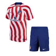 Atletico Madrid Home Soccer Jersey Kit(Jersey+Shorts) 2022/23 - soccerdealshop