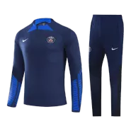 Kid's PSG Zipper Sweatshirt Kit(Top+Pants) 2022/23 - soccerdeal