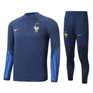 France Zipper Sweatshirt Kit(Top+Pants) 2022 - soccerdealshop