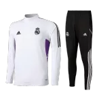 Kid's Real Madrid Zipper Sweatshirt Kit(Top+Pants) 2022/23 - soccerdealshop