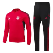Kid's Bayern Munich Zipper Sweatshirt Kit(Top+Pants) 2022 - soccerdeal