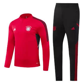 Kid's Bayern Munich Zipper Sweatshirt Kit(Top+Pants) 2022 - soccerdeal