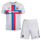 Kid's Barcelona Third Away Soccer Jersey Kit(Jersey+Shorts) 2022/23 - soccerdealshop