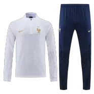 France Zipper Sweatshirt Kit(Top+Pants) 2022 - soccerdealshop