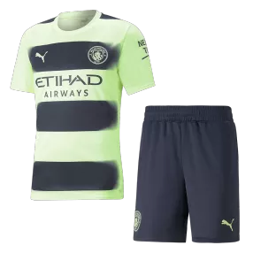 Manchester City Third Away Soccer Jersey Kit(Jersey+Shorts) 2022/23 - soccerdeal