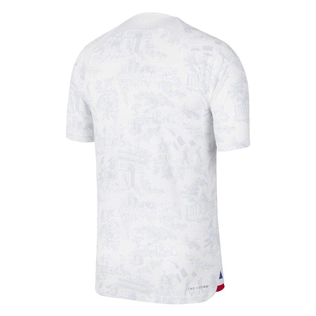 France National Soccer 10 MBAPPE 2022 World Cup White Away Replica Jersey