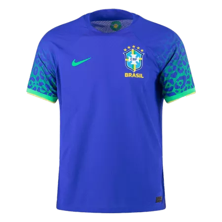Authentic Brazil Away Long Sleeve Soccer Jersey 2022