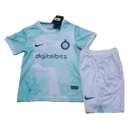 Kid's Inter Milan Away Soccer Jersey Kit(Jersey+Shorts) 2022/23 - soccerdealshop