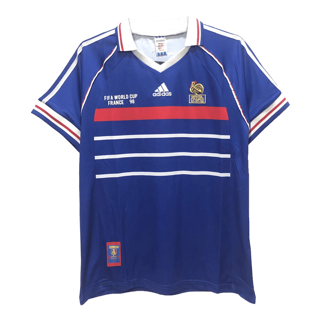 Retro 1998 France World Cup Home Soccer Jersey - soccerdeal